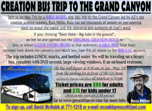 Creation Bus Tour Flyer image